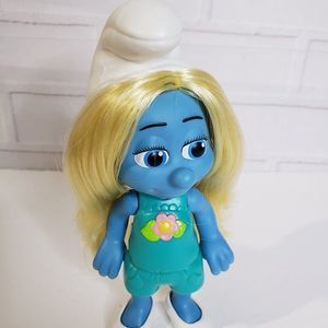 2013 Peyo Blue Smurfette Fashion Doll 6" with Removable Clothes and Shoes RARE